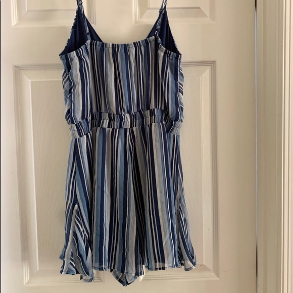 FRANCESCAS blue and white striped romper - Picture 4 of 5